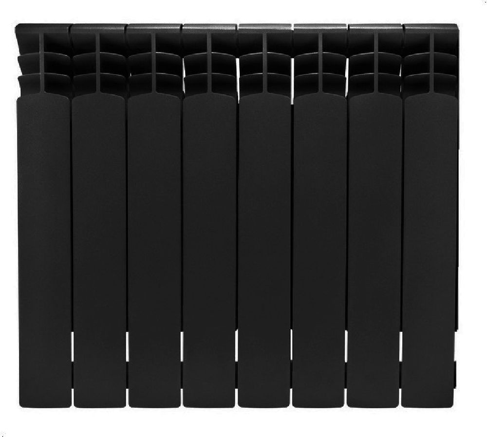 KFA Armatura G500F/8 grzejnik pokojowy 57,2x64,4 cm podłączenie boczne czarny 789-080-81