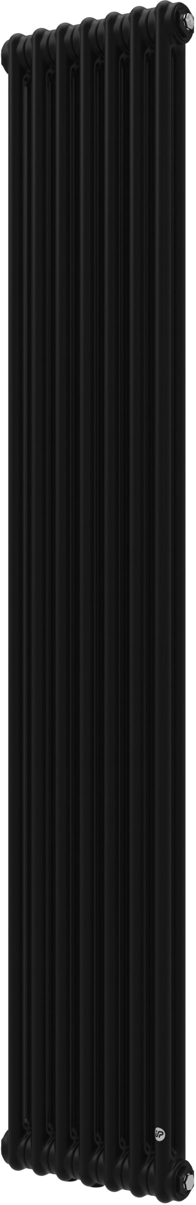 Instal Projekt Tubus 2 grzejnik dekoracyjny 179,3x33,5 cm podłączenie dolne czarny mat TUB2-180/07D50C31