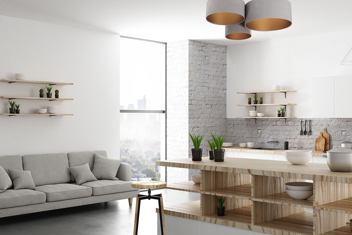 BPS Koncept Plafoniady plafon 3x60 W złoty-szary 080-014