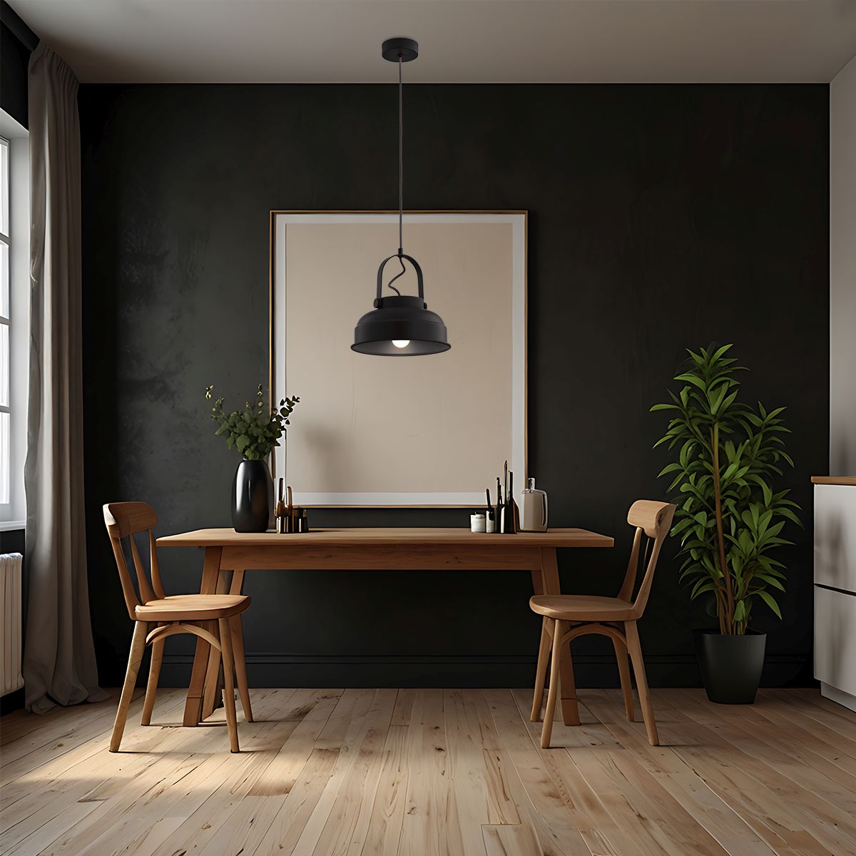 Argon Dakota lampa wisząca 1x15W czarny 8285