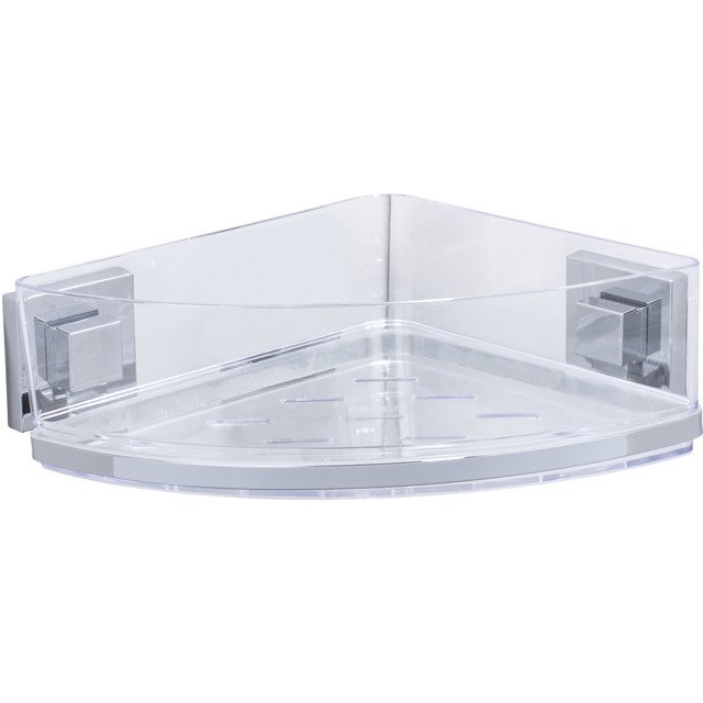 Wenko VL Quadro półka łazienkowa 28 cm narożna przezroczysty 22686100