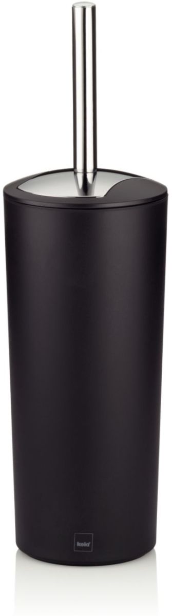 Kela Marta szczotka toaletowa z pojemnikiem stal/czarny 22274 - Wysyłka w 24h