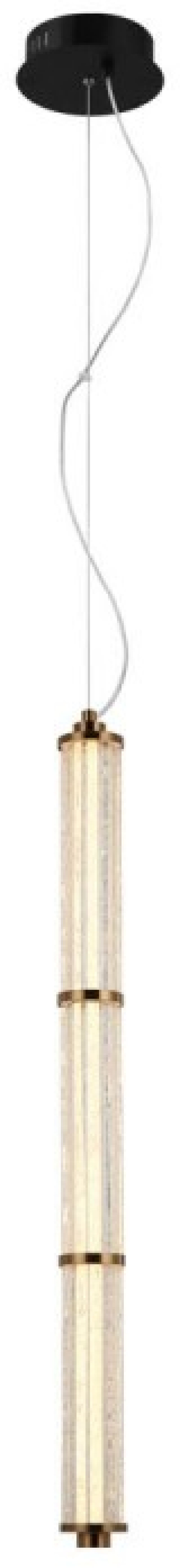 Italux Sanpo lampa wisząca 1x9 W przezroczysta PND-26384-3V-GD-CL