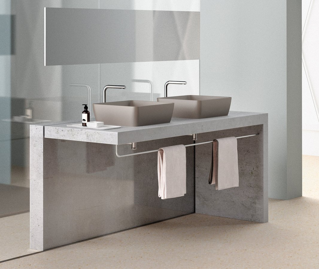 GSI Sand umywalka 50x38 cm nablatowa prostokątna tortora mat 903705