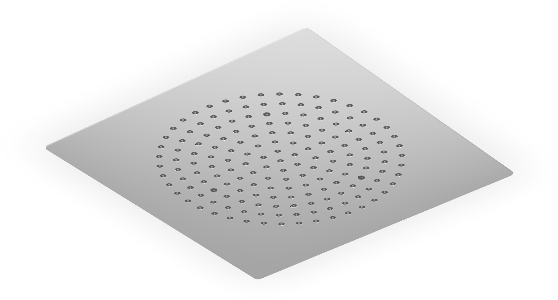 Zucchetti deszczownica 35 cm kwadratowa sufitowa chrom Z94163