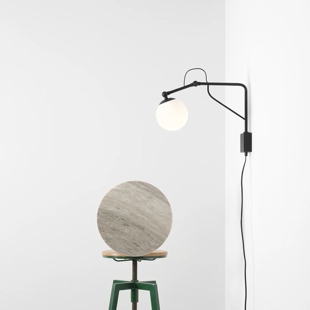 Aldex Soho kinkiet 1x40W czarny/biały 1105C1_M