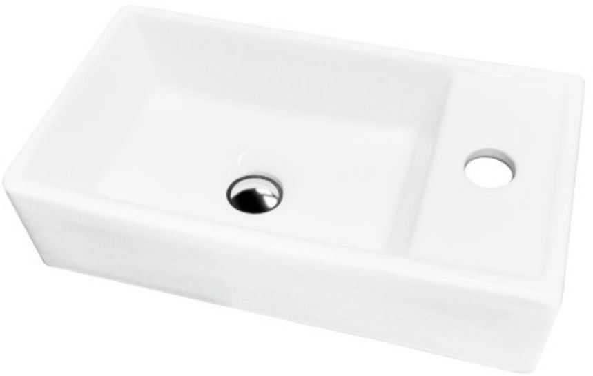 LaVita Gila umywalka 42x23 cm prostokątna nablatowa biała