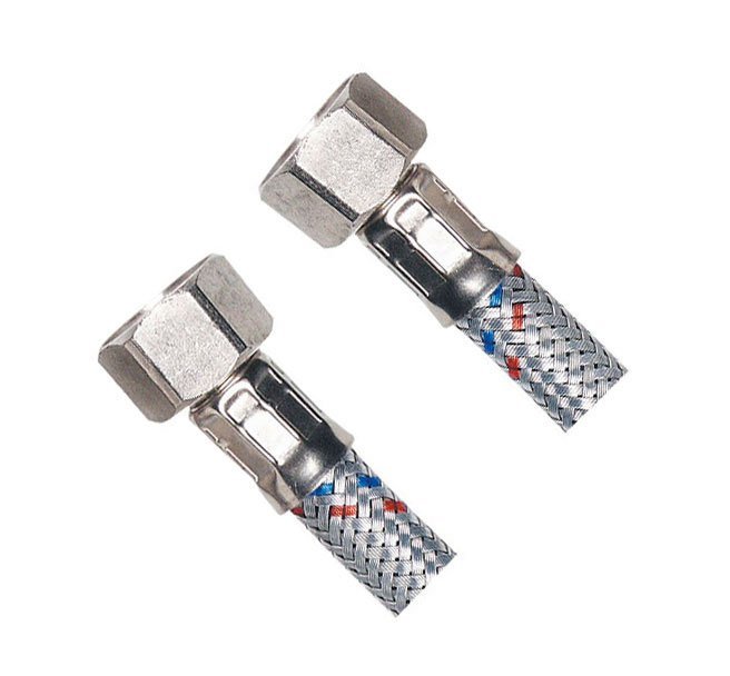 Aqualine wąż przyłączeniowy nierdzewny 120 cm chrom 33162