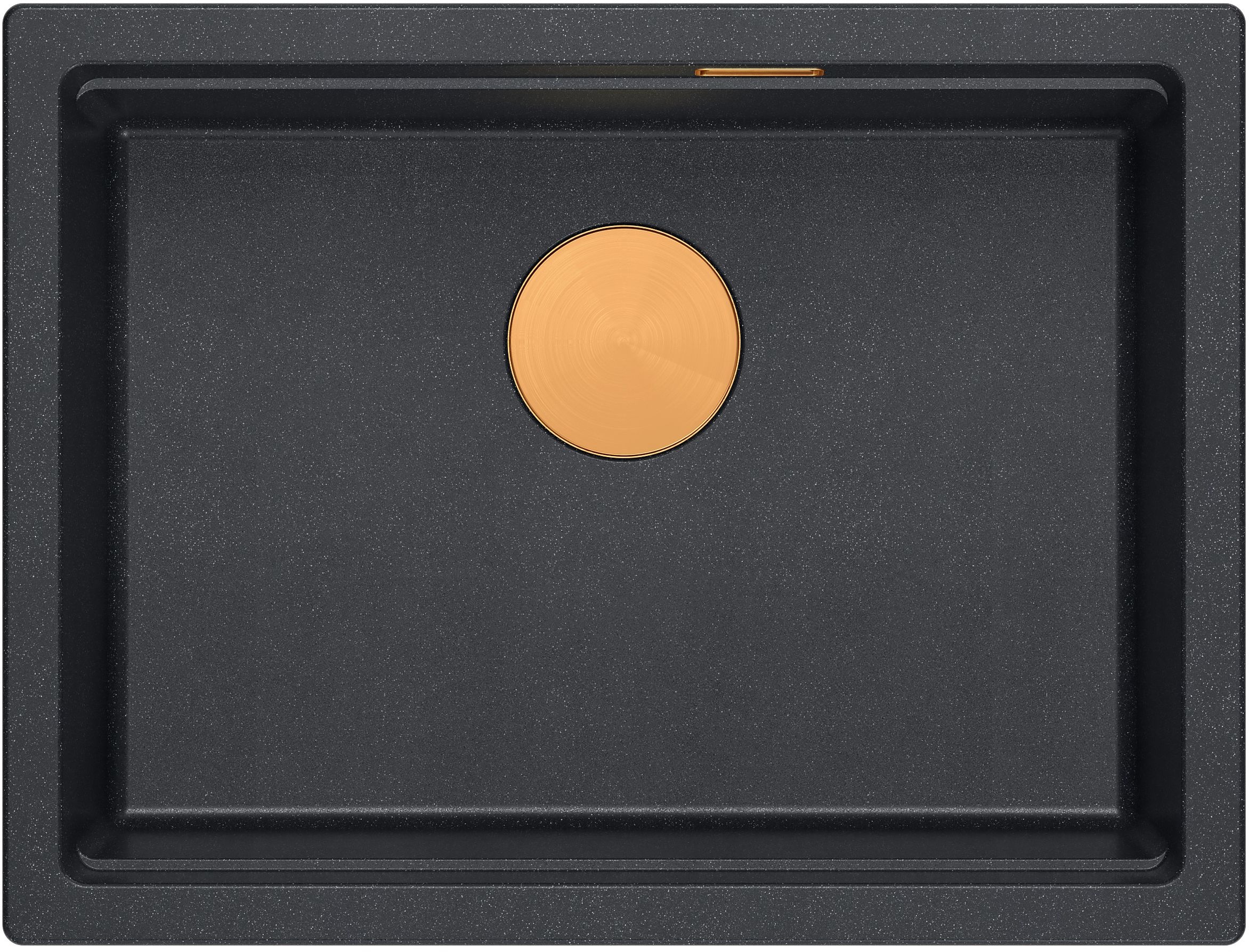 Quadron Logan 100 zlewozmywak 59,5x45 cm Graniteq czarny/miedziany HQJ6045U8PVDC1U