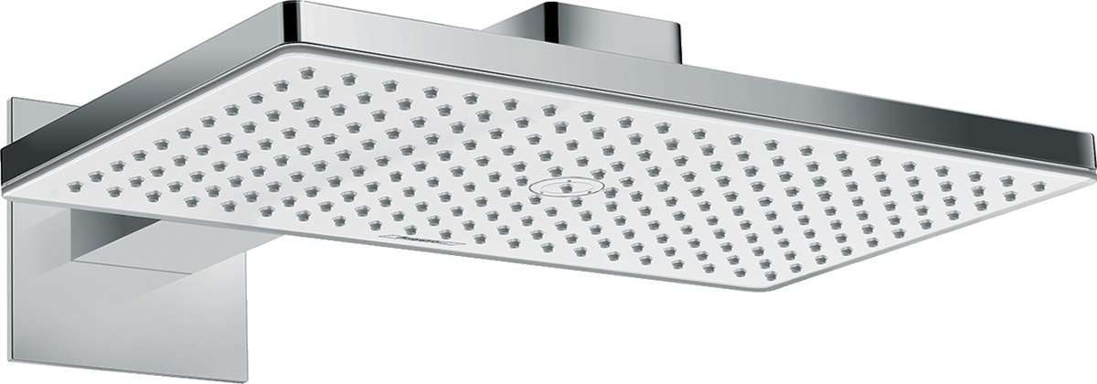 Hansgrohe Rainmaker Select EcoSmart deszczownica 46,6x27 cm z ramieniem prysznicowym biały/chrom 24013400