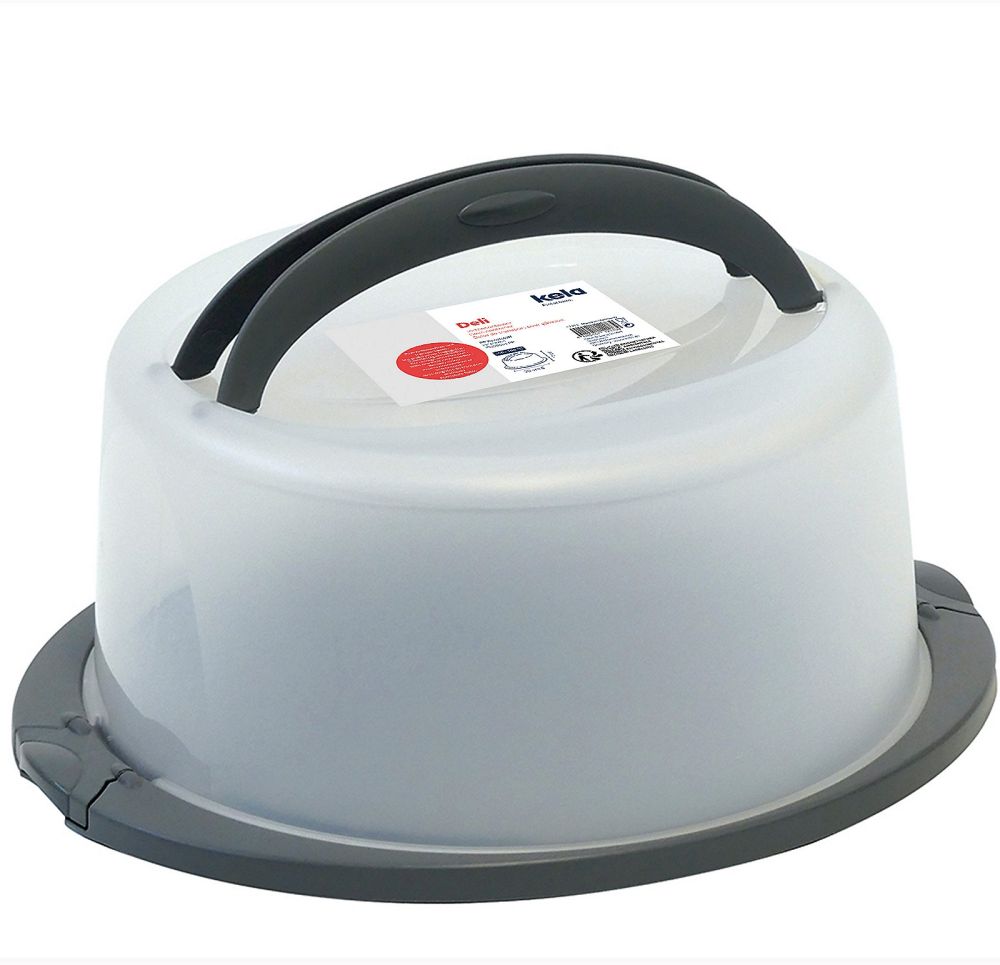 Kela Deli pojemnik na ciasto szary 12173