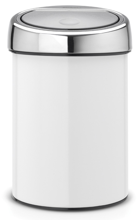Brabantia Touch Bin kosz na śmieci 3 l biały/chrom 364488