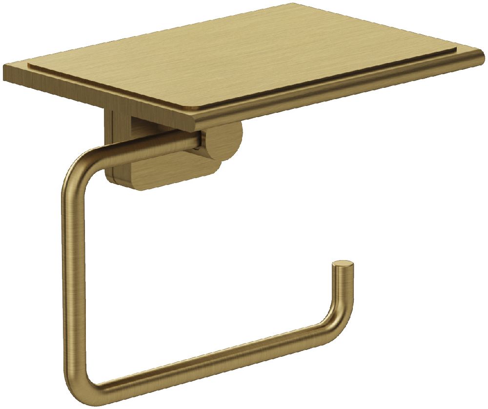 Kludi Vela S uchwyt na papier toaletowy złoty szczotkowany 25971N0