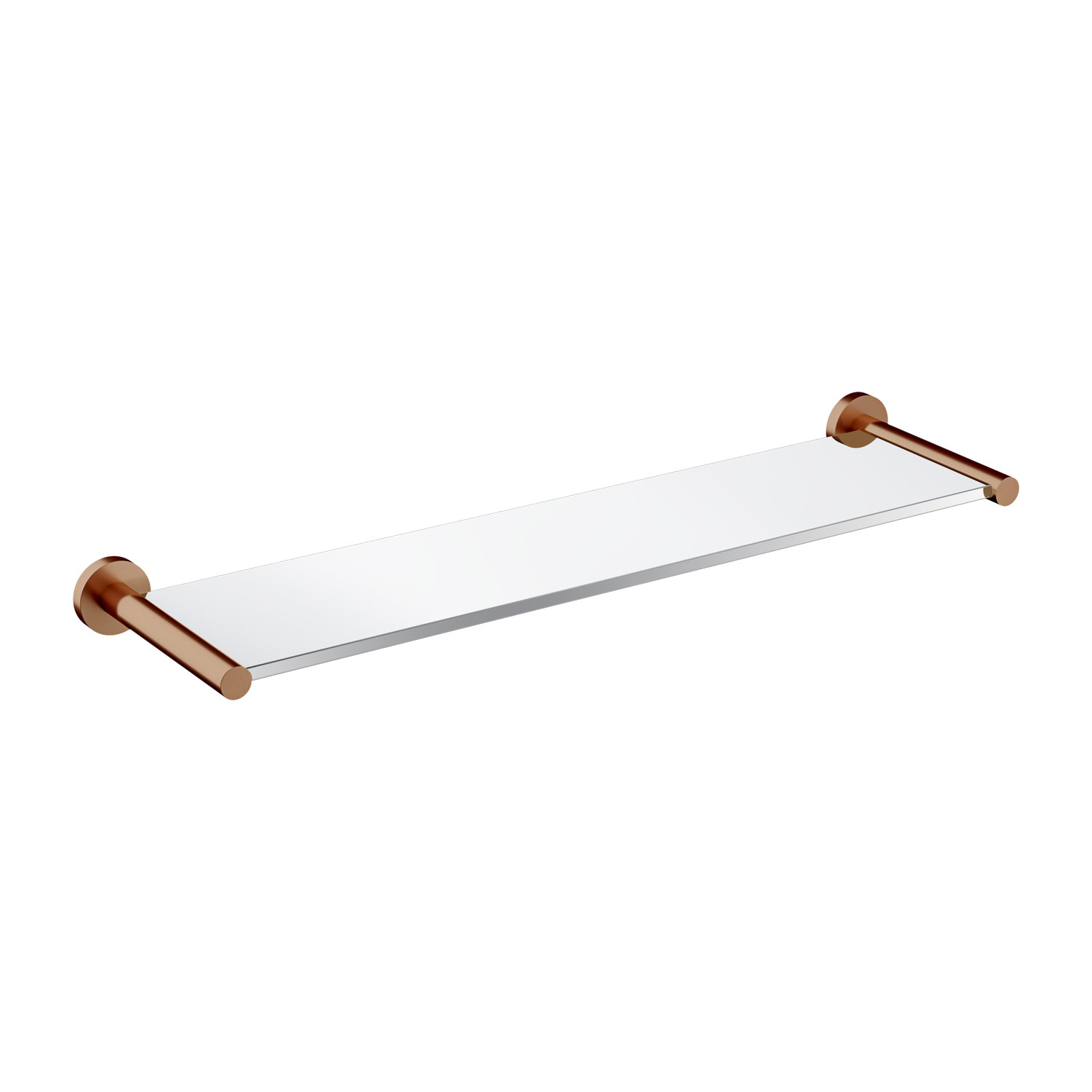 Omnires Modern Project półka łazienkowa 55 cm miedź szczotkowana/szkło MP60930CPB - Wysyłka w 24h