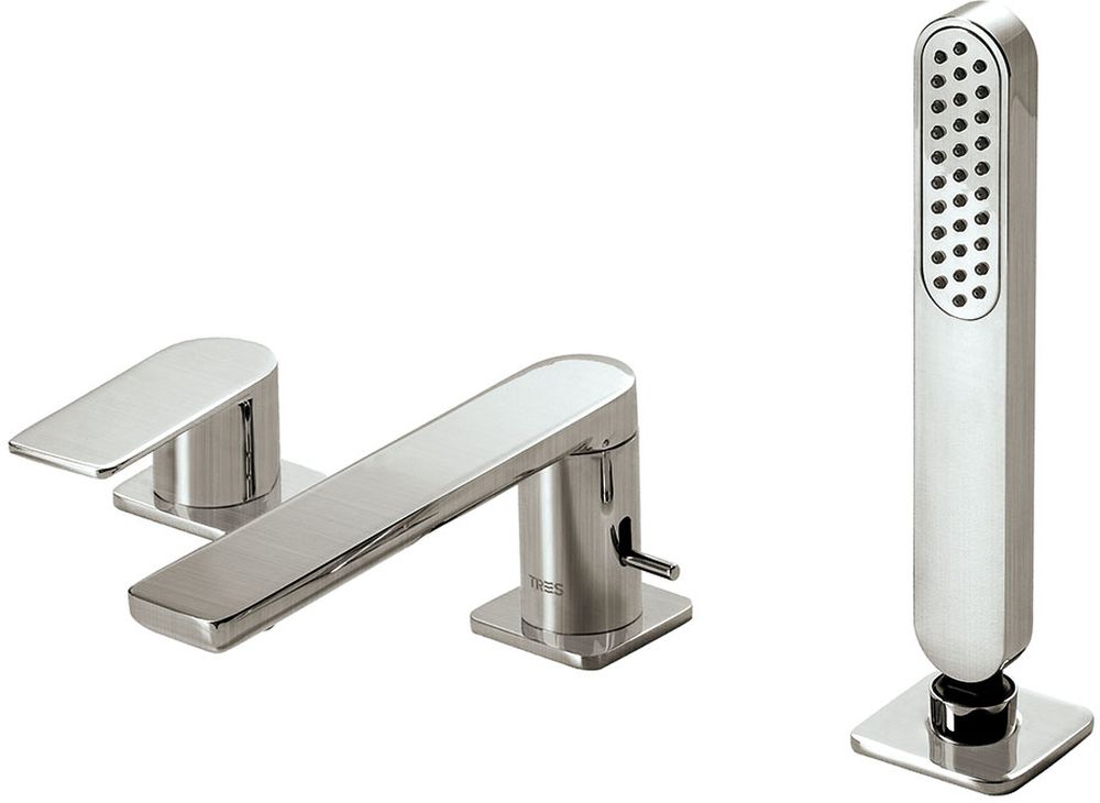 Tres Loft Colors bateria wannowo-prysznicowa 3-otworowa stal 200.162.03.AC