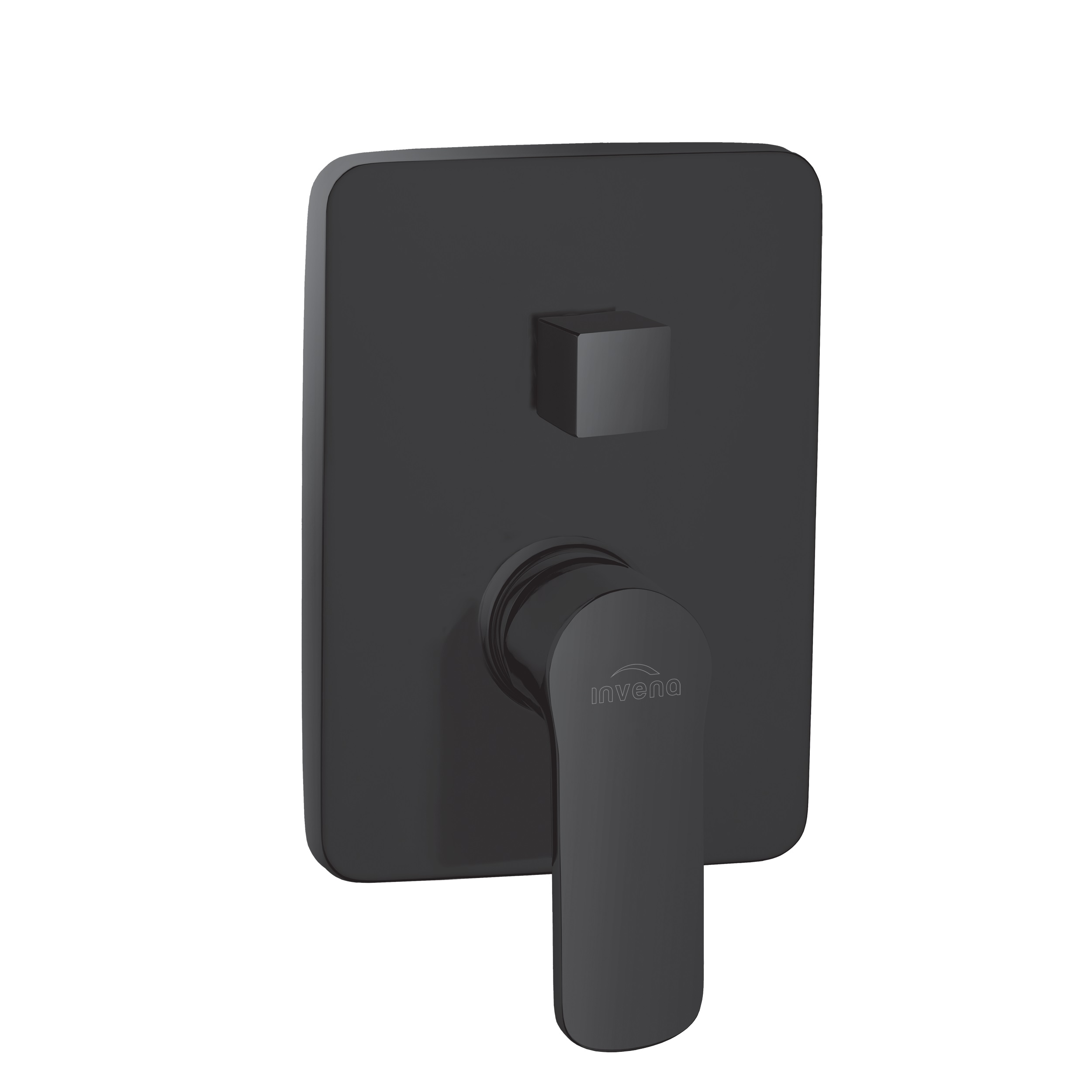 Invena Siros bateria wannowo-prysznicowa podtynkowa czarna BP-90-4K2