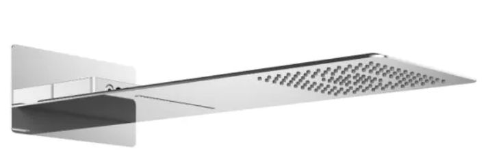 Excellent deszczownica 58x22 cm ścienna prostokątna chrom AREX.3080CR