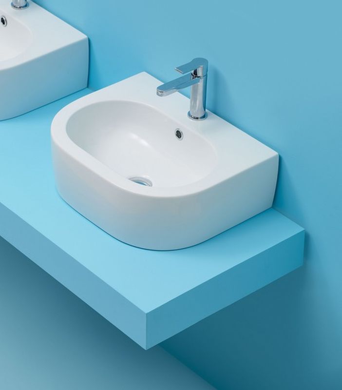 Kerasan Flo umywalka 50x40 cm biała 314101