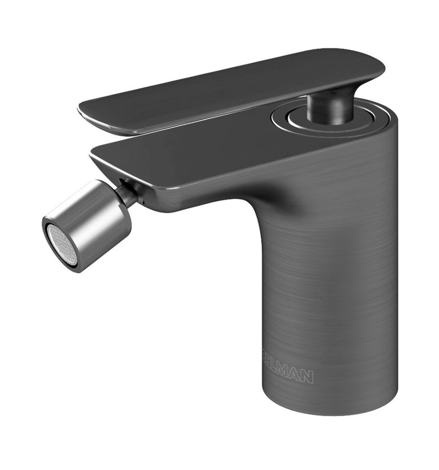 Kohlman Experience Gray bateria bidetowa stojąca szczotkowany grafit QB130EG