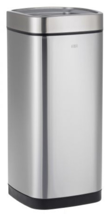 Merida Open kosz na śmieci 35 l kwadratowy stal mat KIM102