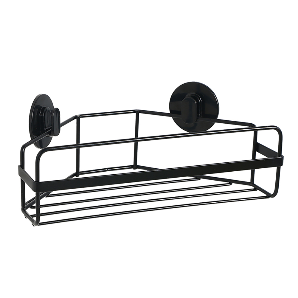 Sepio Loft Black półka łazienkowa 26 cm narożna czarna 10POL1PNARBLA