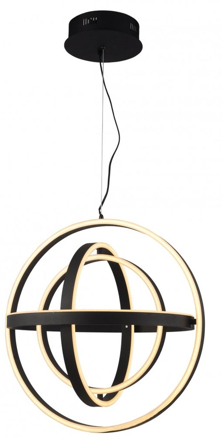 Zuma Line Tess lampa wisząca 1x52W czarna MD9203-4-3BD