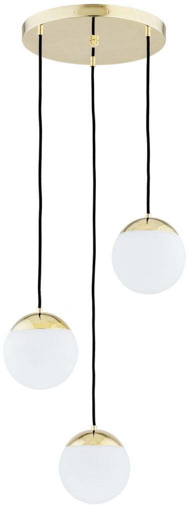 Argon Livia lampa wisząca 3x15W mosiądz/biały 1416 - Wysyłka w 24h