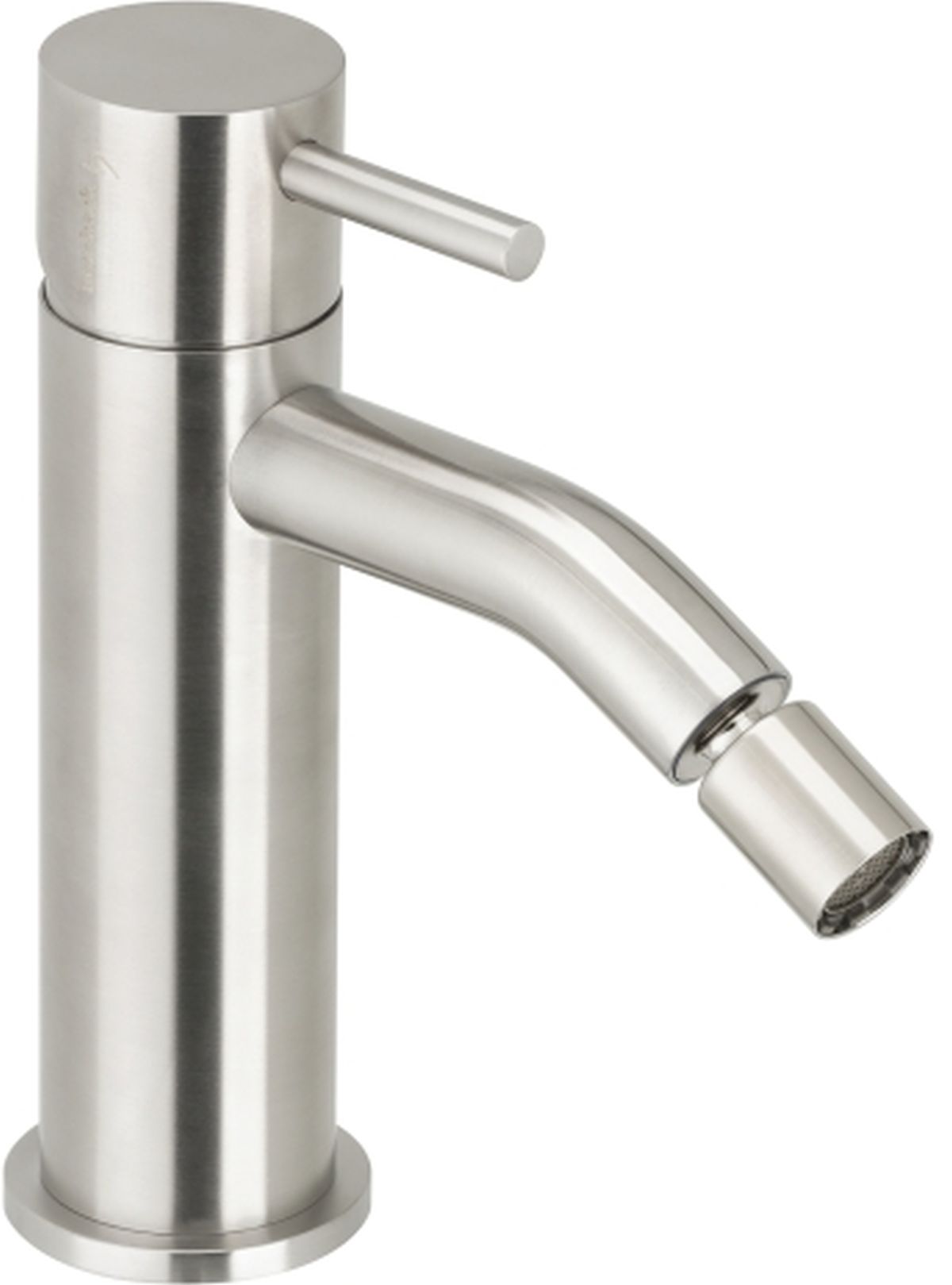 Herzbach Deep iX bateria bidetowa stojąca stal szczotkowana 28.233600.1.09