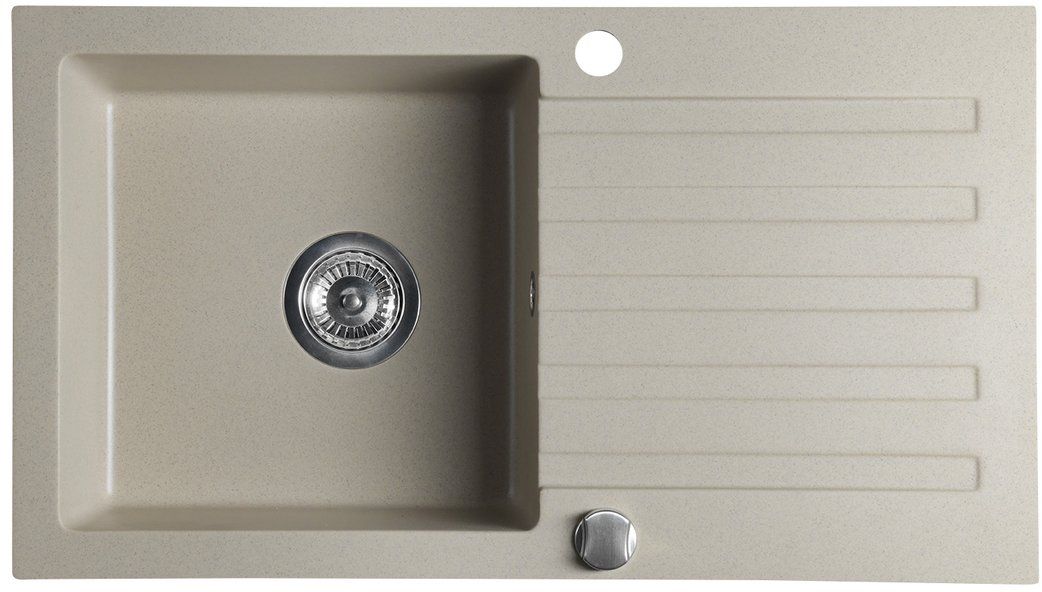 Sapho zlewozmywak granitowy 78x44 cm beżowy GR7202