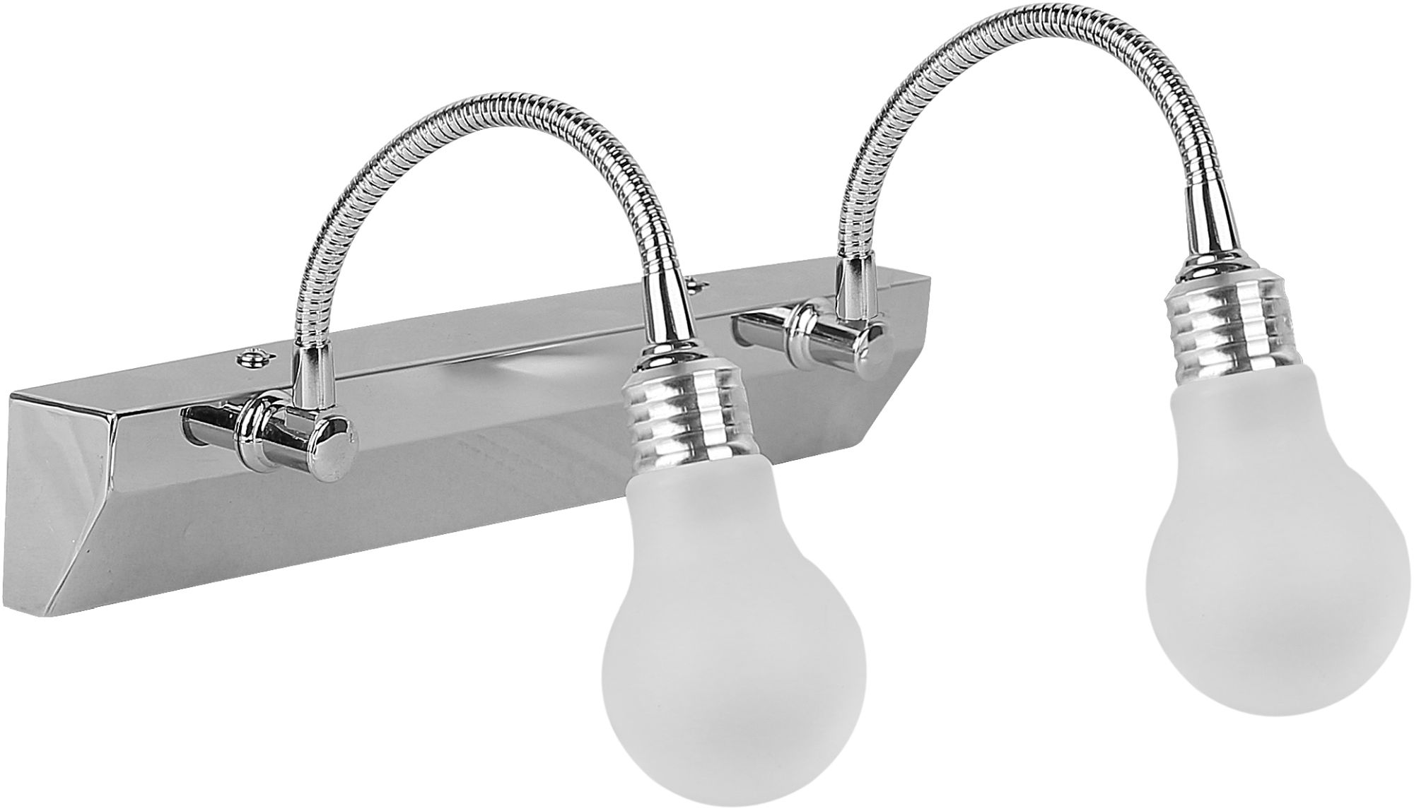 Candellux Acrylic kinkiet 2x2W LED chrom/biały 22-27054