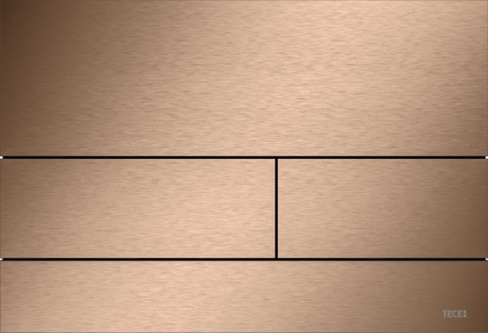 Tece Square przycisk spłukujący do WC złoty 9240848