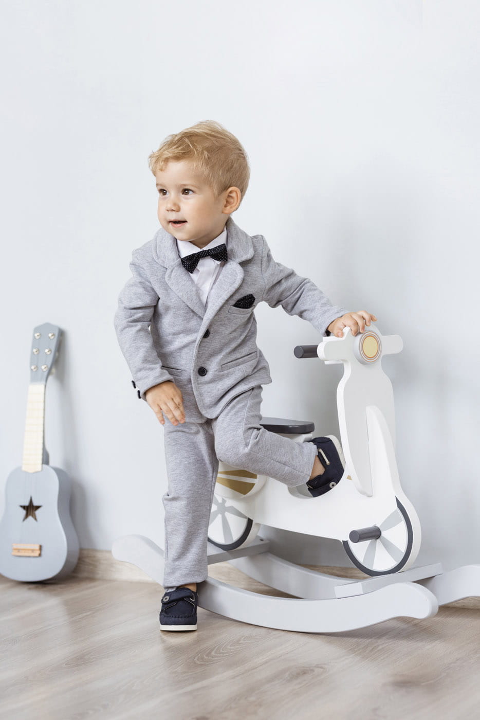 LaFerio Comfort Spodnie do chrztu szare