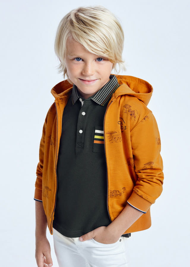 MAYORAL 3408 bluza z kapturem dla chłopca ss22