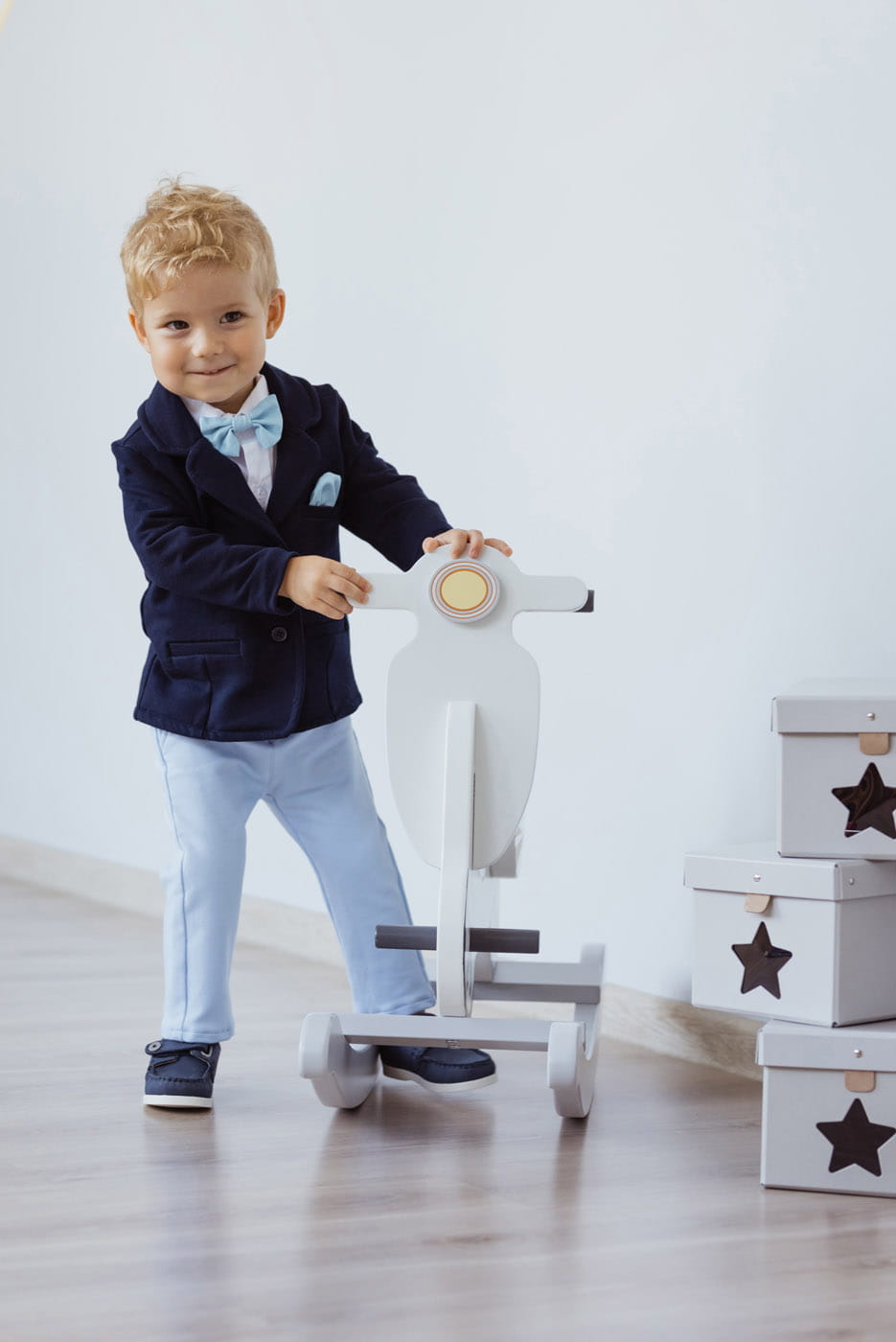 LaFerio Comfort Marynarka do chrztu dla chłopca