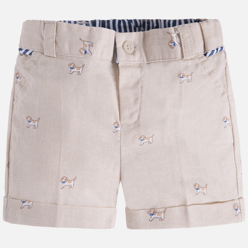 MAYORAL 1212 Krótkie spodenki lniane dla chłopca