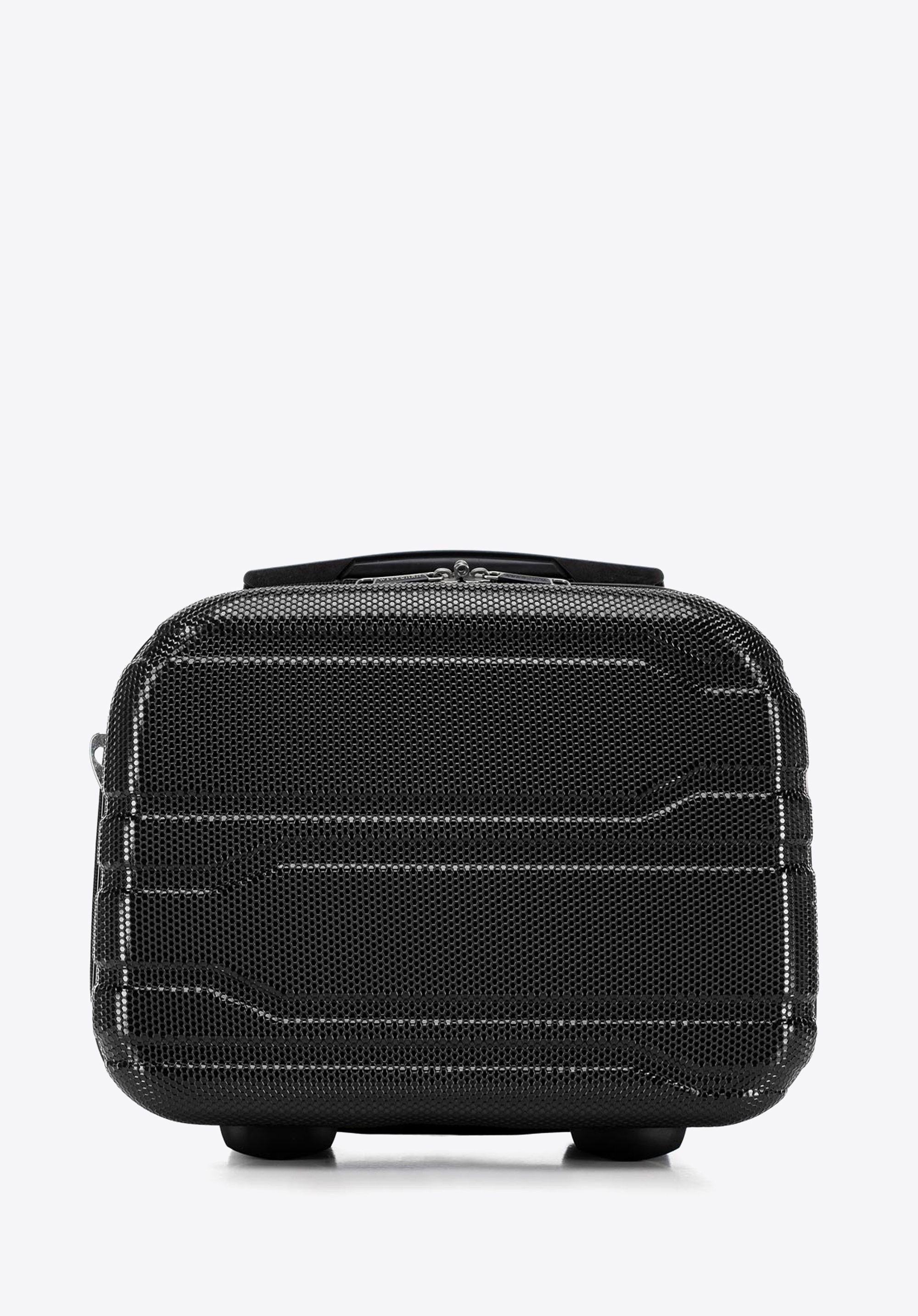 Kosmetyczka z polikarbonu tłoczona czarna