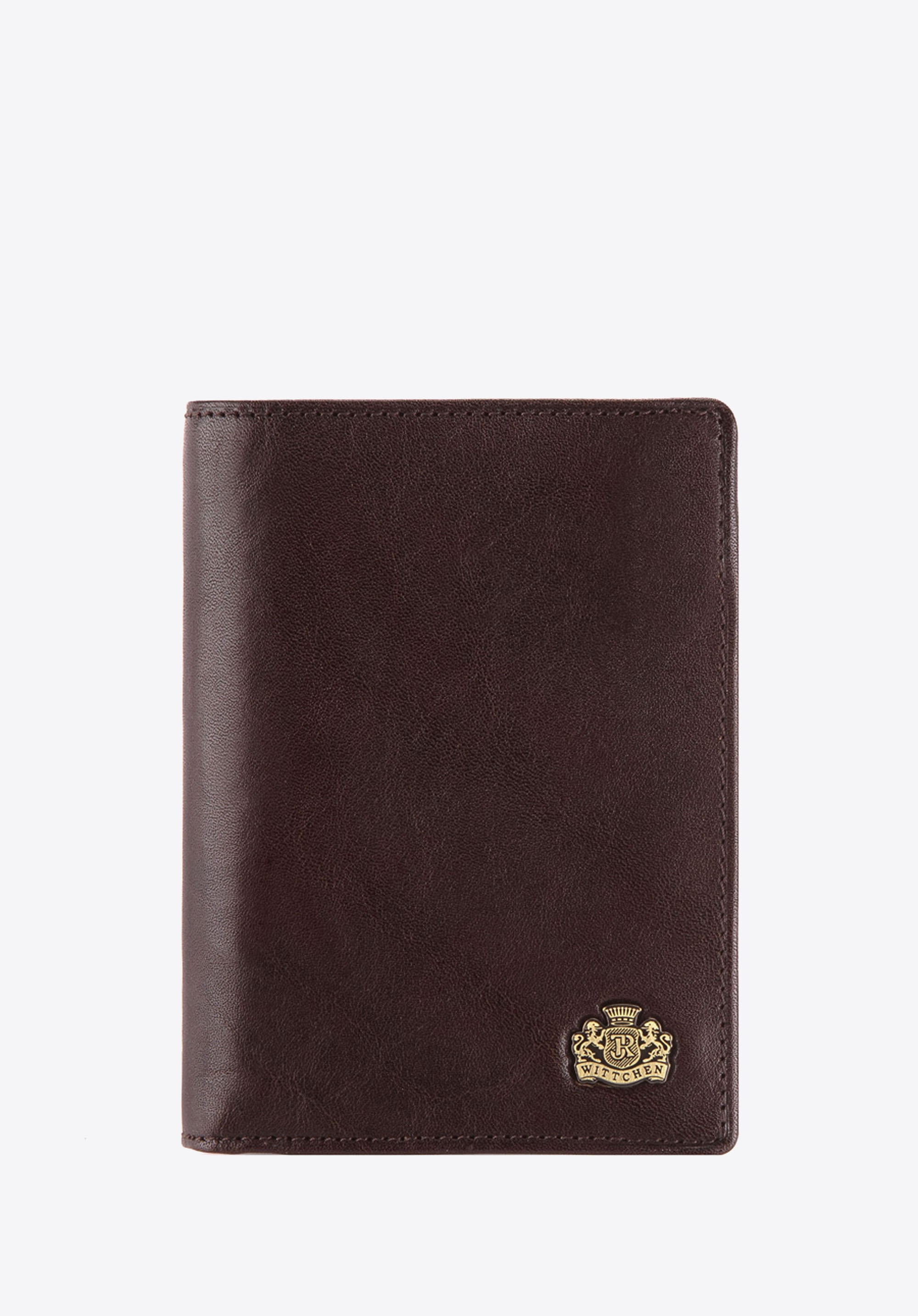 Męski portfel skórzany mały brązowy