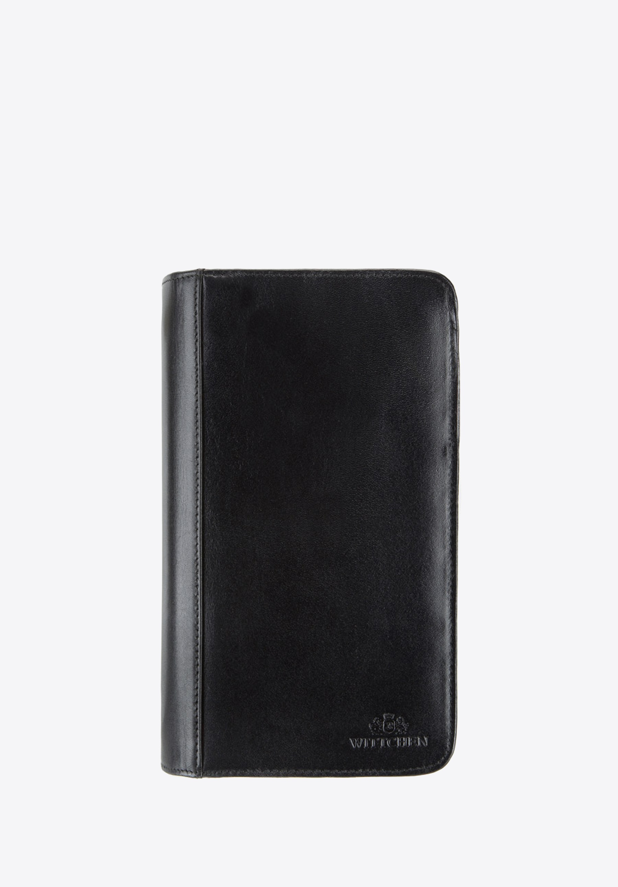 Wizytownik ze skóry klasyczny czarny