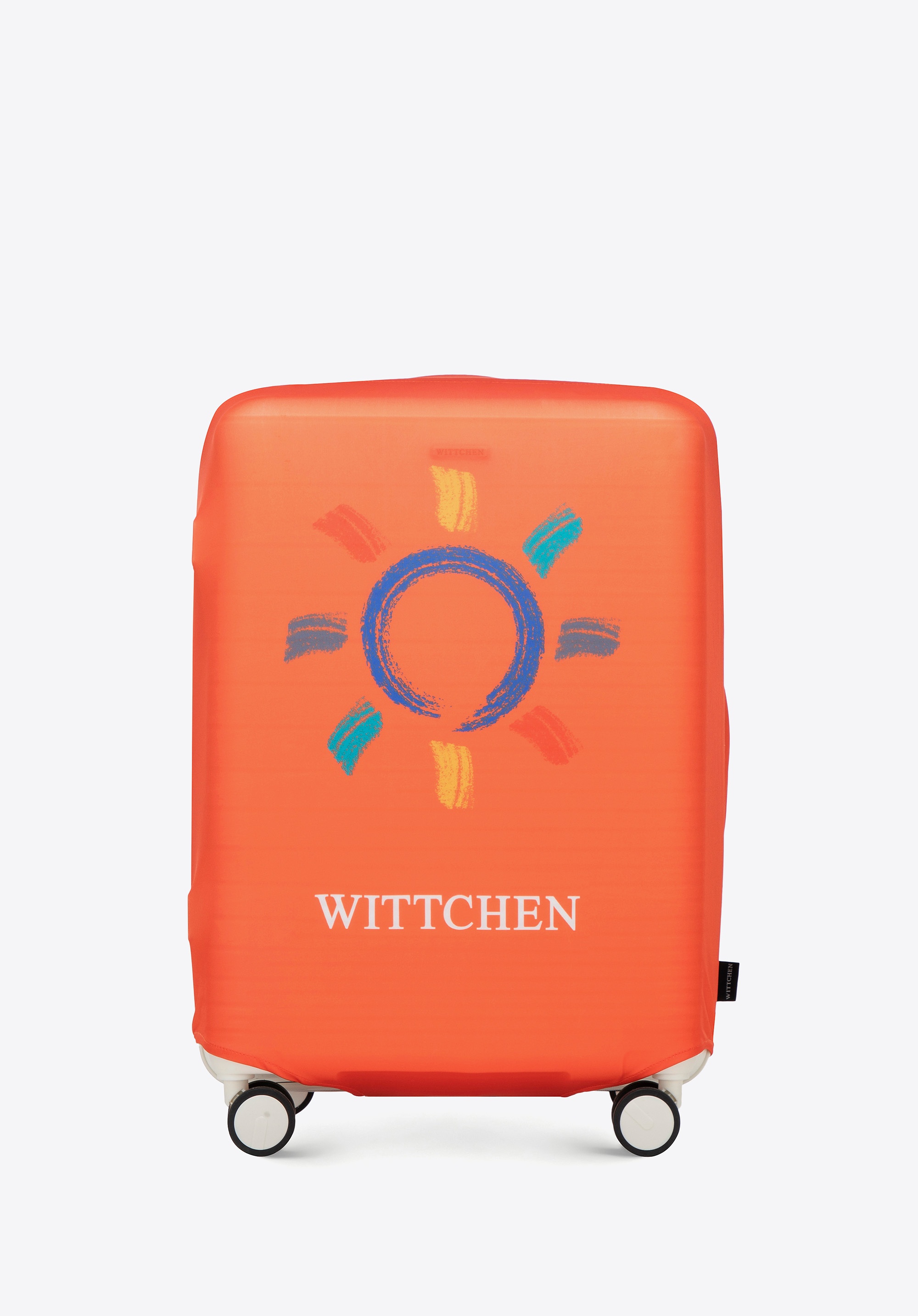Pokrowiec na średnią walizkę pomarańczowy