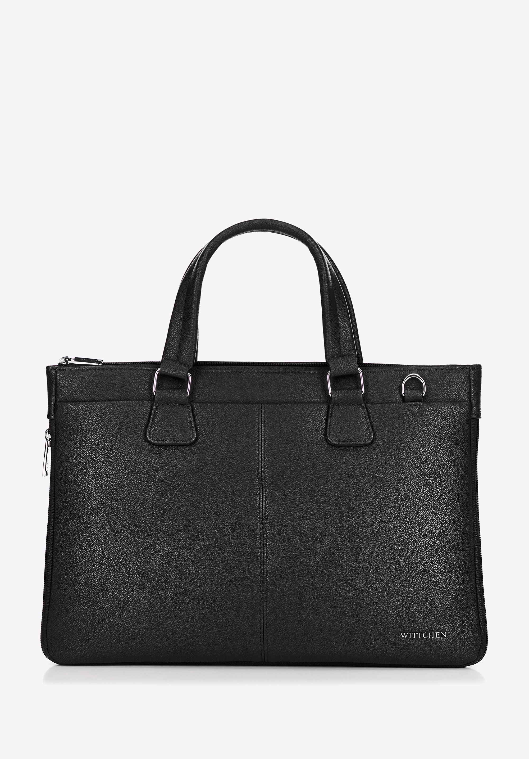 Torba na laptopa 14,5” z imitacji skóry czarna