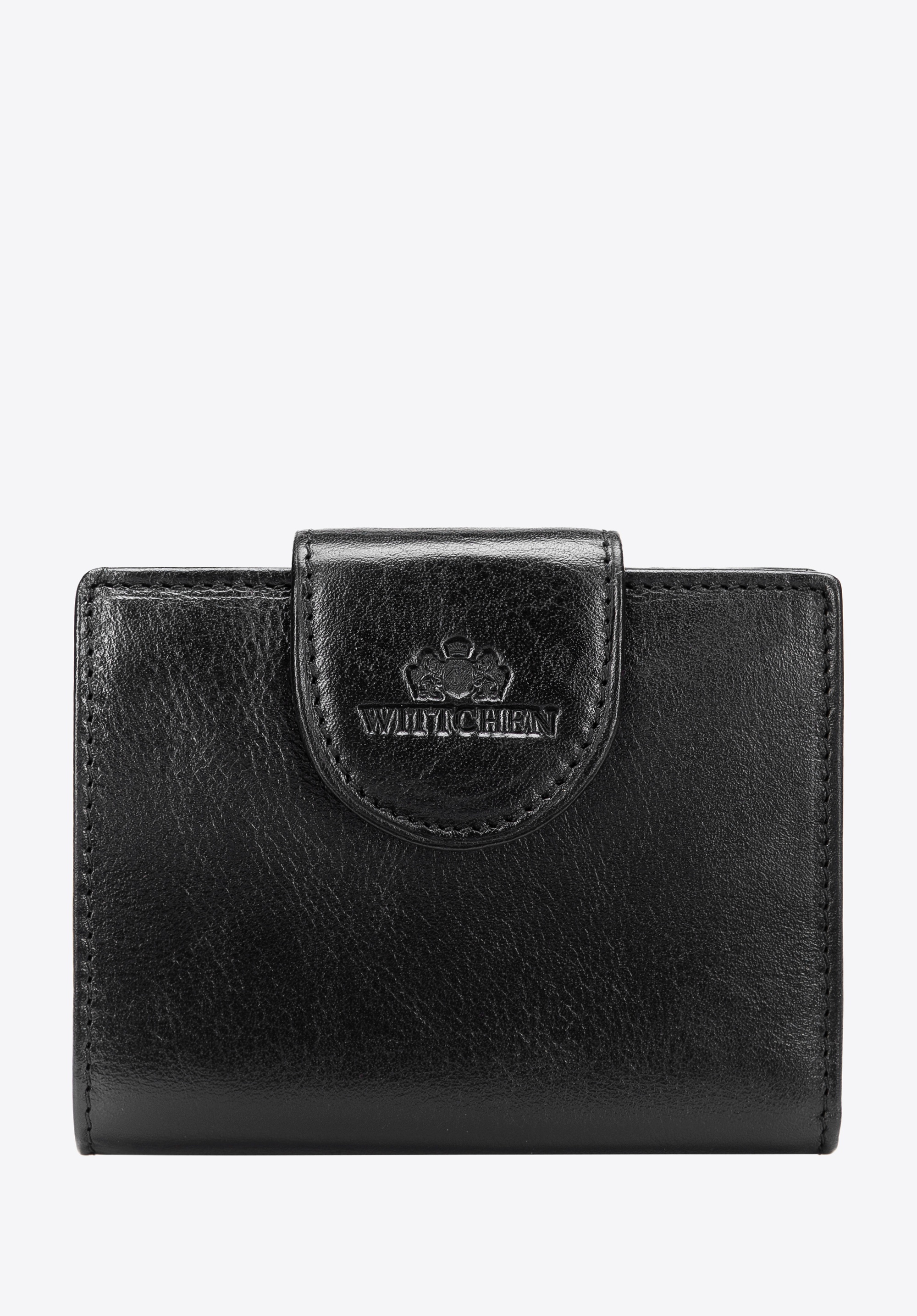Skórzany portfel z ochroną RFID czarny