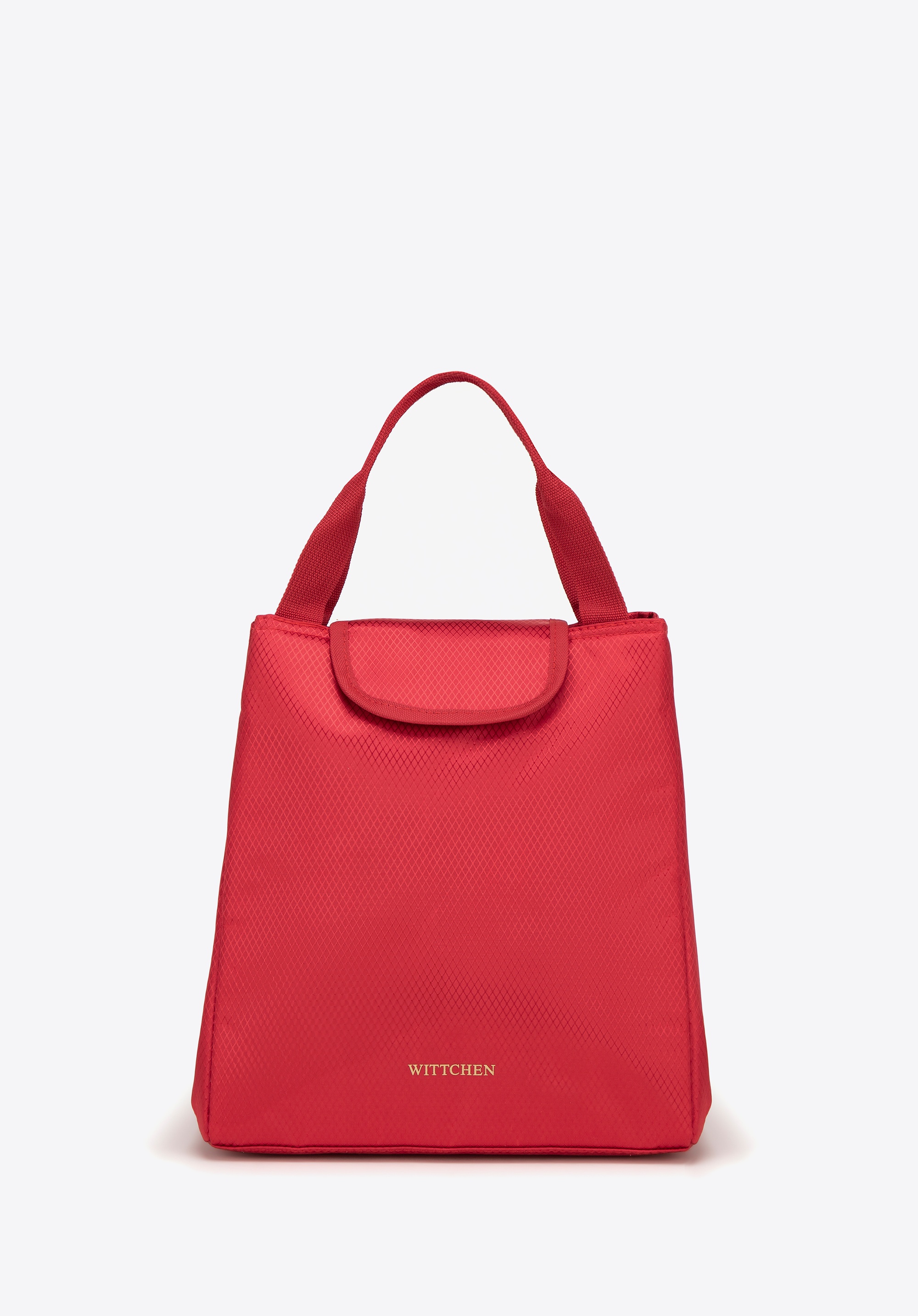 Torba na lunch trapezowa czerwona