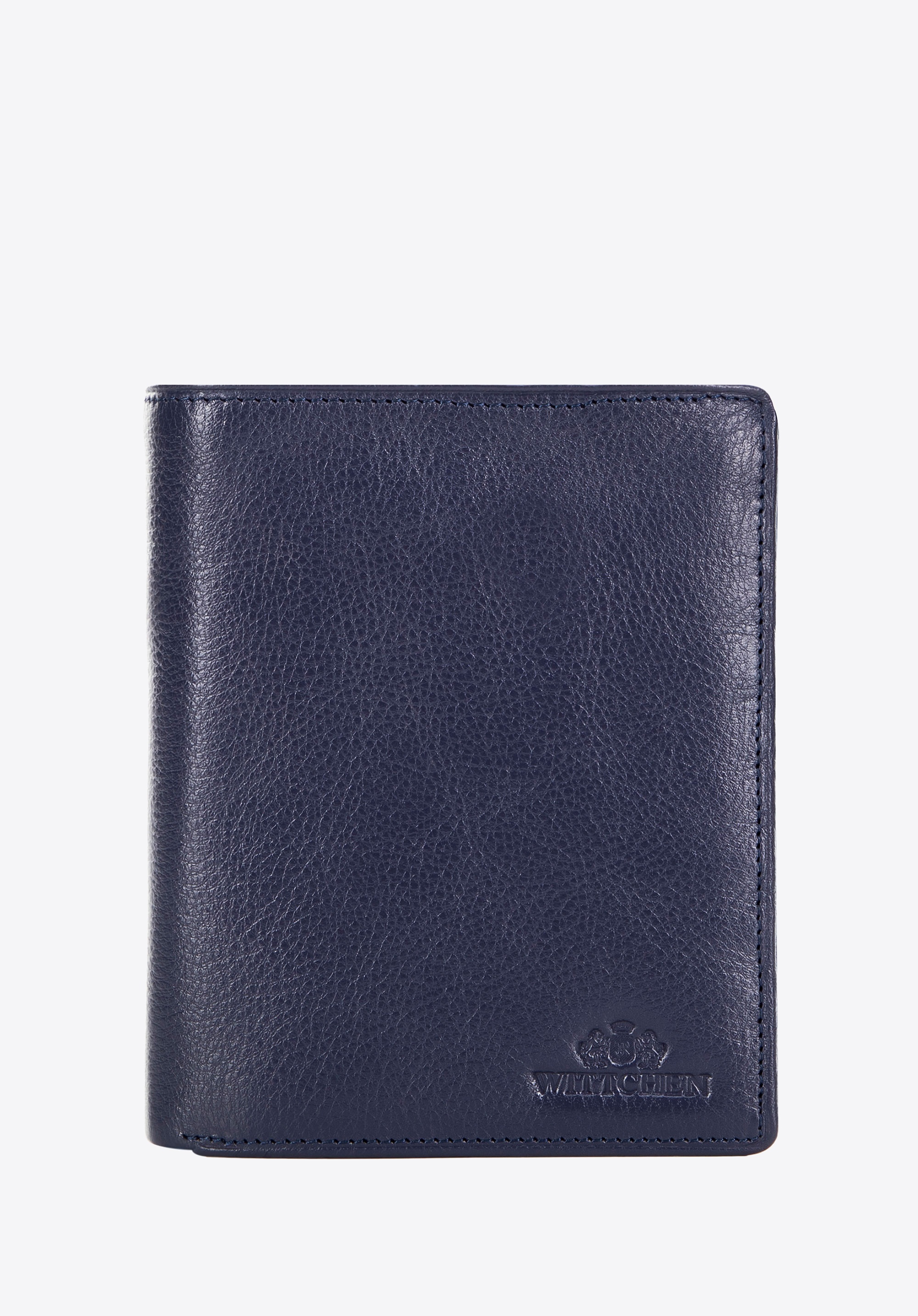 Męski portfel skórzany granatowy