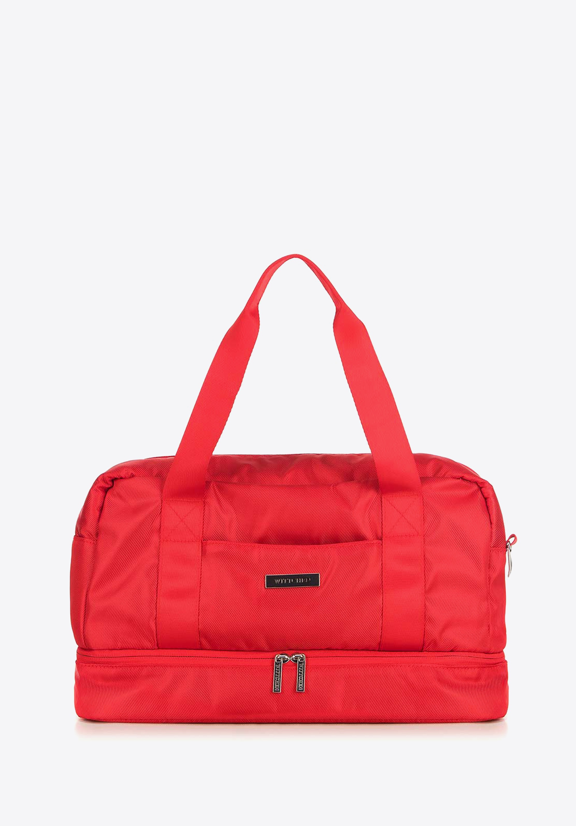 Torba podróżna do samolotu wielofunkcyjna czerwona