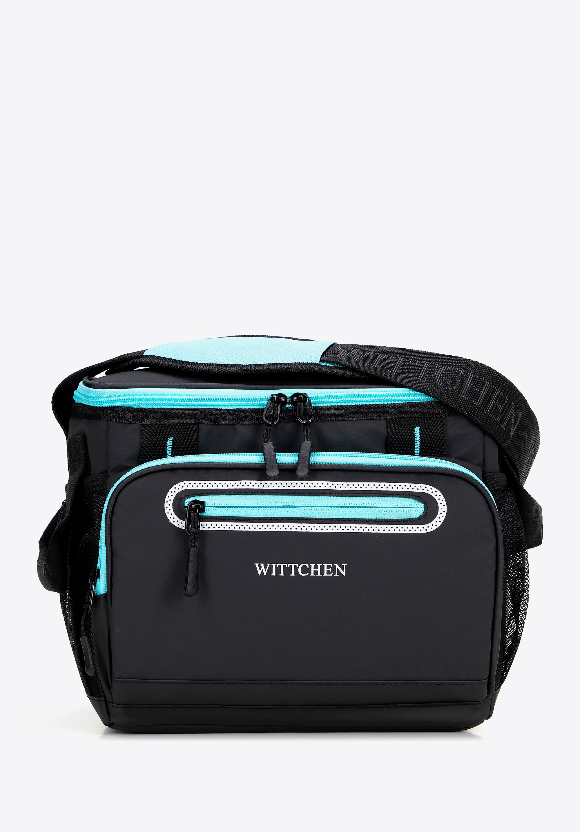 Torba termiczna 12L czarno - niebieska