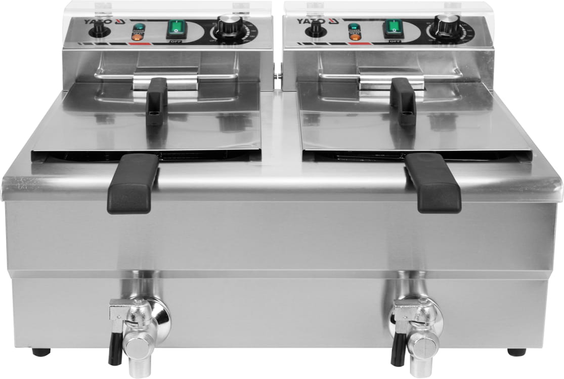 Frytownica 2-komorowa 2x10 litrów kraniki Yato