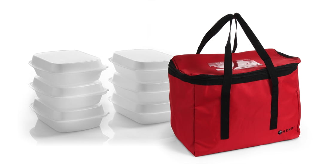 Torba na 6 lunchboxów termoizolacyjna, lunchbox Hendi