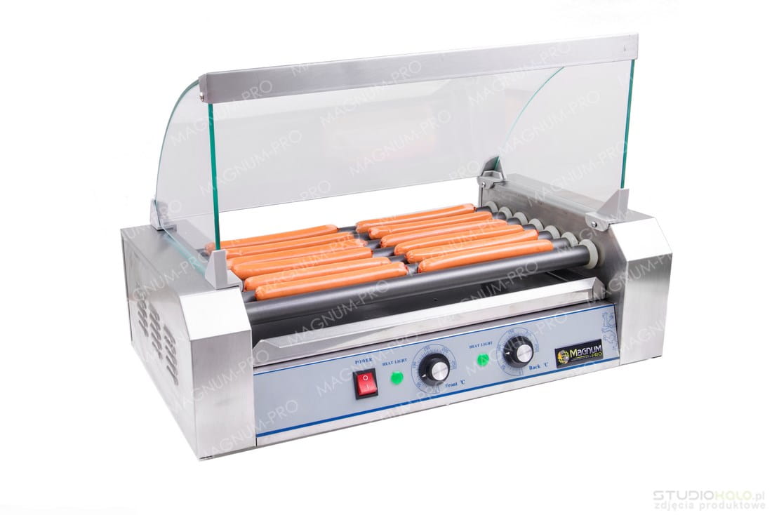 Teflonowy rolkowy podgrzewacz do parówek - 7 rolek