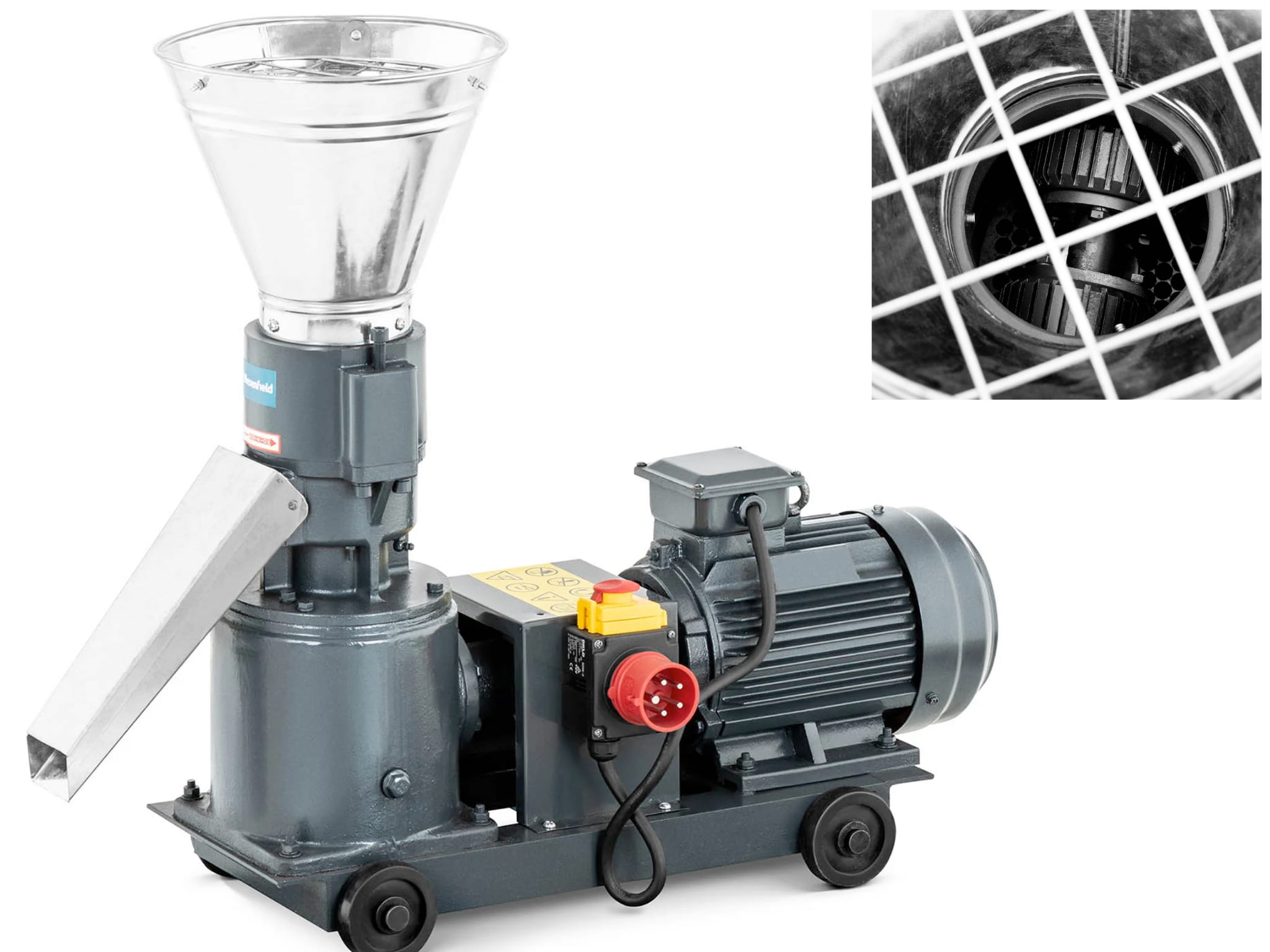 Peleciarka przemysłowa - 3000 W - Ø6 mm - 60-100 kg/h WIE-PM-500