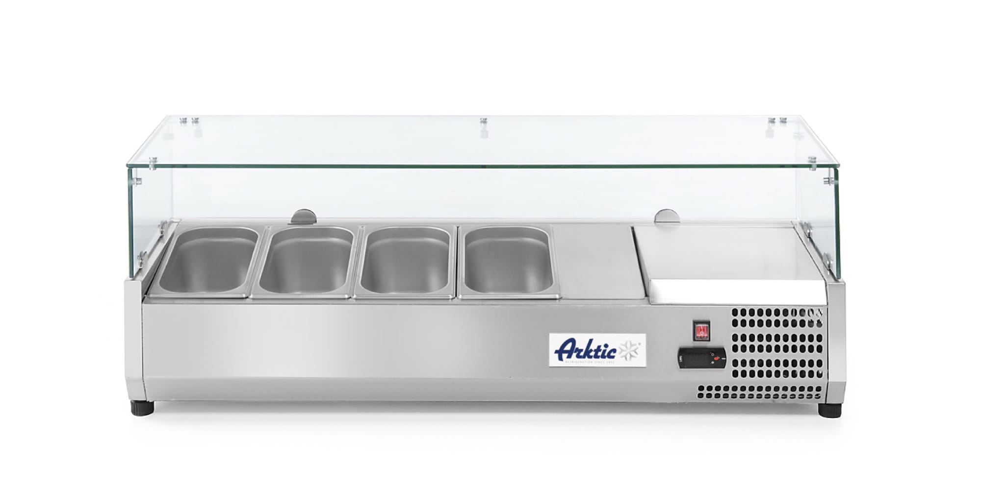 Nadstawa chłodnicza ze szklaną osłoną 4 x GN 1/3 Hendi